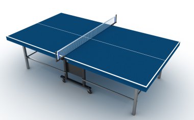 ping pong tablo üzerinde beyaz izole