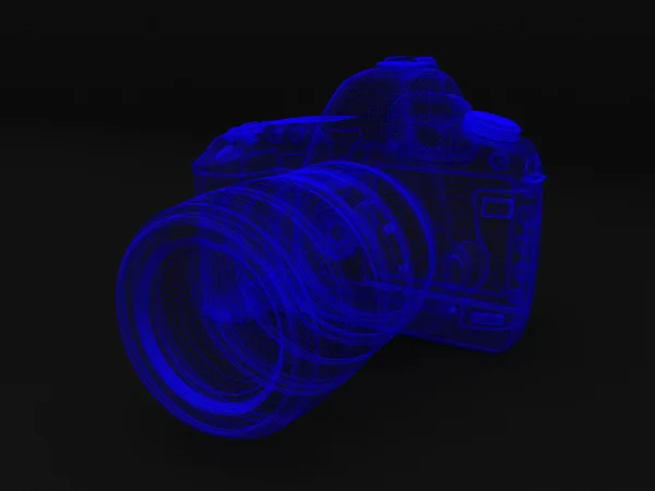 kamera (3d mavi şeffaf)