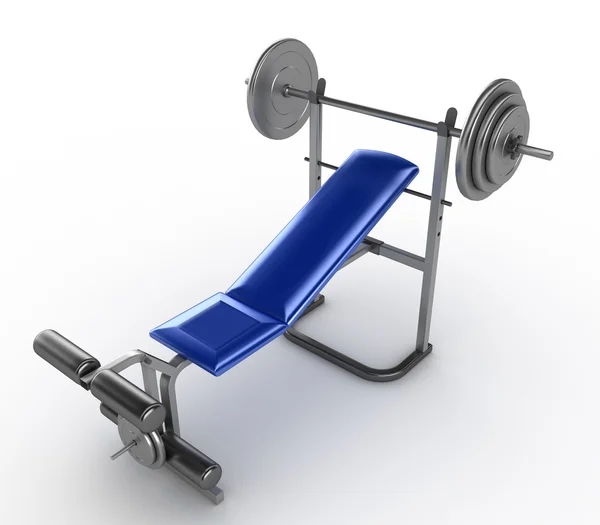 Barbell bench press — Stock Photo, Image