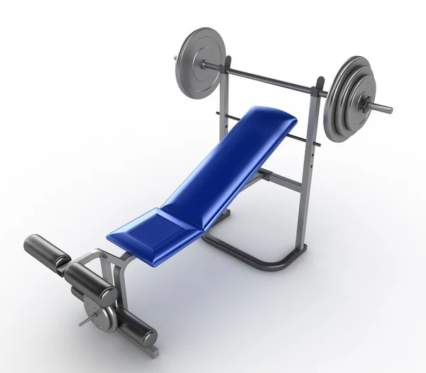 Barbell-trykk – stockfoto