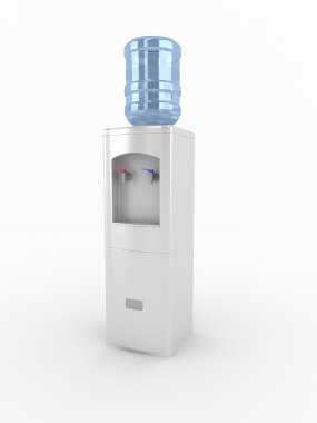 Office su dağıtıcısı. Beyaz arka plan üzerinde izole.