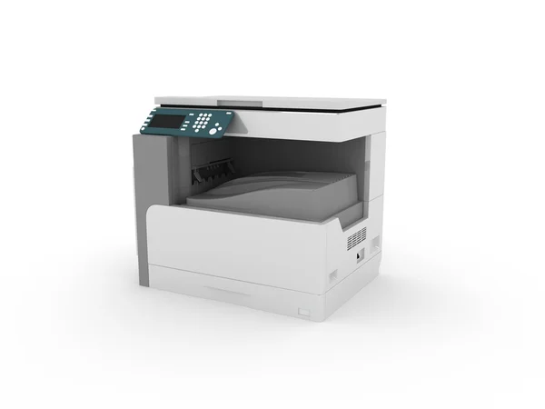 Office multifunction printer isolated on white background — Stock Photo, Image