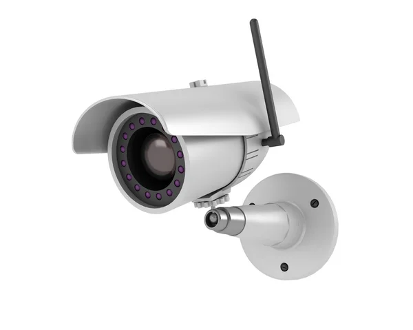 Kamera bezpieczeństwa na białym tle — Zdjęcie stockowe