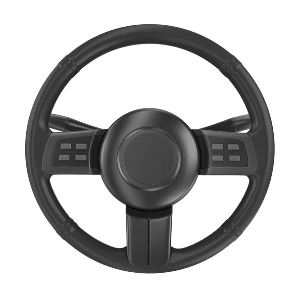 Render of steering wheel isolated — Stock Photo, Image