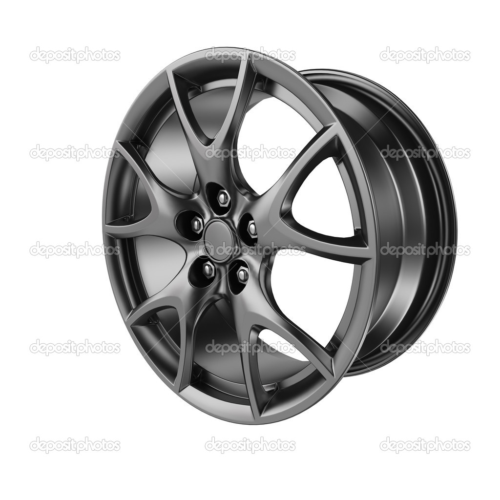 Car disks over the white background