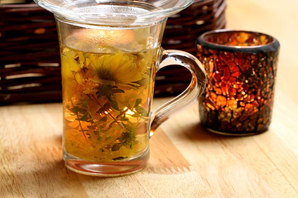 Herbal tea therapy — Stock Photo, Image