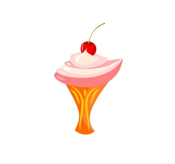 Postre rosa — Vector de stock