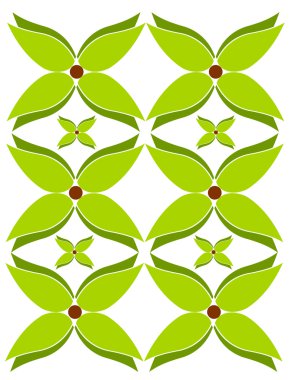 Yeşil çiçekler arka plan