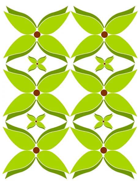 Зеленые цветы фон — стоковый вектор