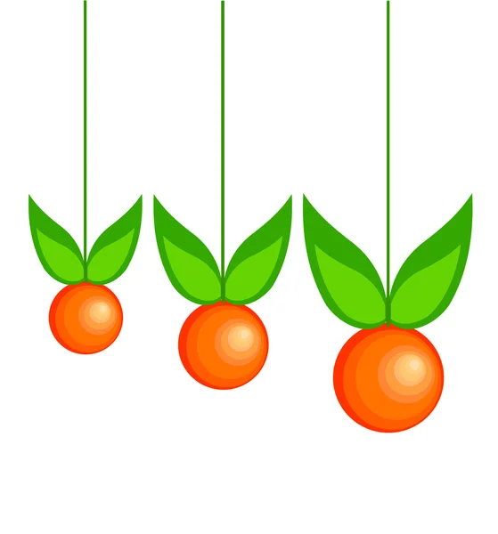 Üç portakal — Stok Vektör