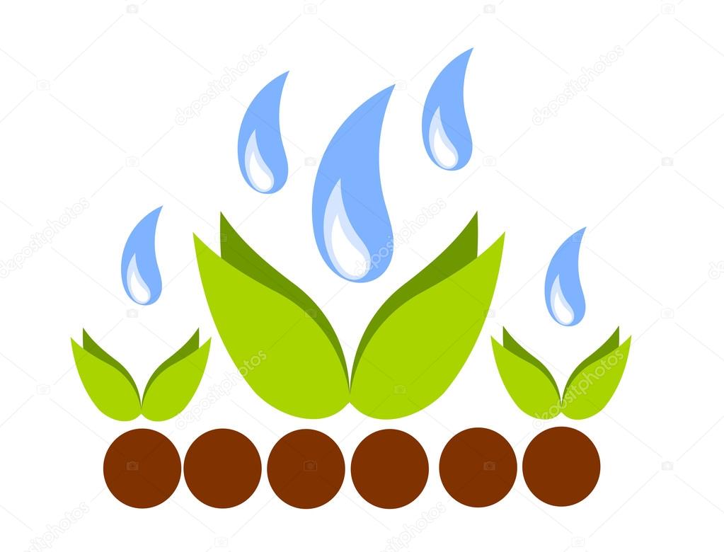Crop cultivation in the field - vector concept