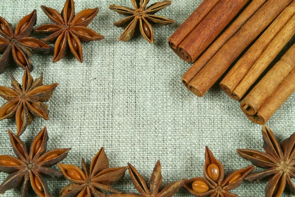 Frame of anise — Stock Photo, Image