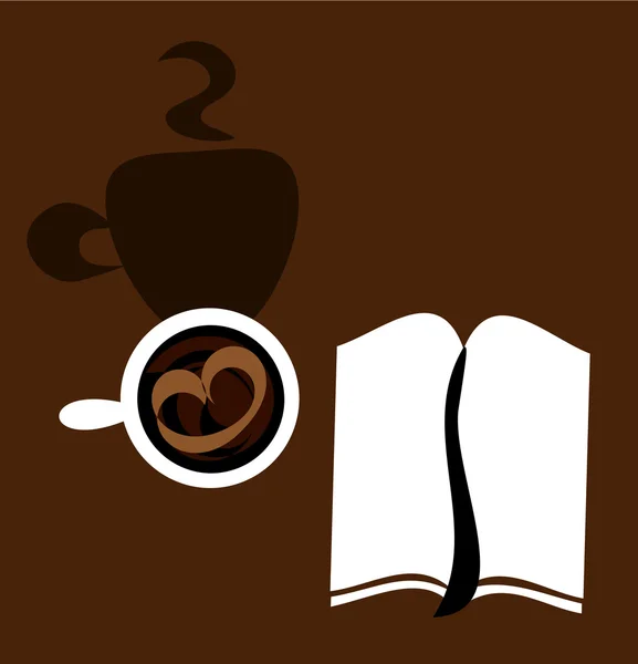 Кофе и ноутбук — стоковый вектор