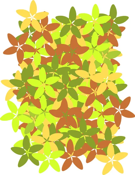 Herbst Hintergrund mit Blumen — Stockvektor