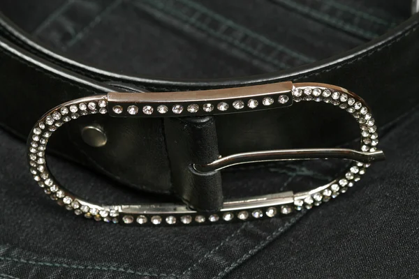 belt buckle studded with zircon
