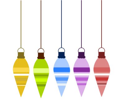 vektör Noel süsler