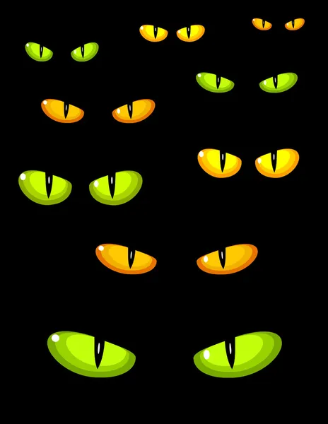 Vahşi kedi gözleri — Stok Vektör