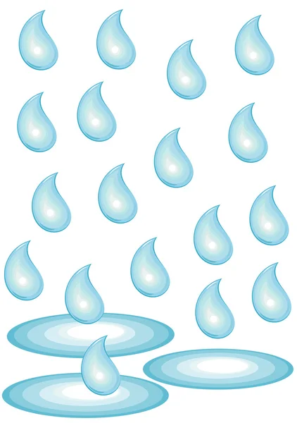 Raindrops — Stock Vector