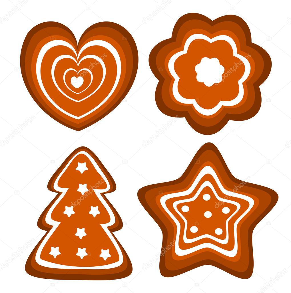 Gingerbread cookies vector Stock Vector Image by ©Studiobarcelona 23994899