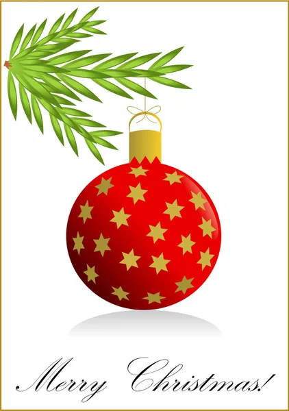 Weihnachtsbaumkugel — Stockvektor