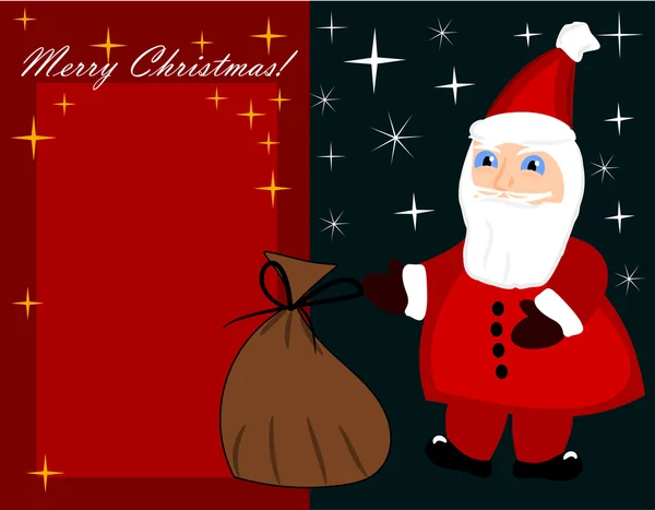 Boże Narodzenie Santa claus karty — Wektor stockowy