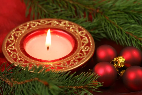 Kerst tabel decoratie — Stockfoto