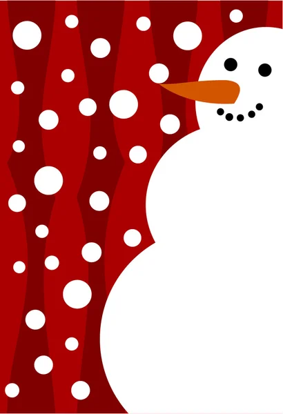 Christmas snowman vector — Stockvector