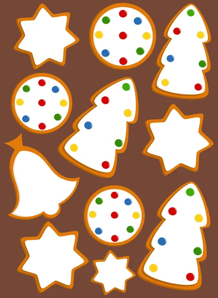 Gingerbread background — Stock Vector