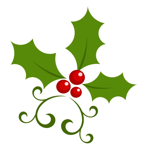 Icono de baya Holly — Vector de stock