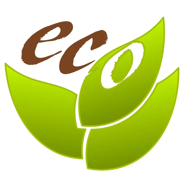 Emblema ecologico — Vettoriale Stock