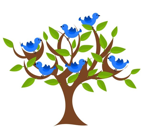 Árbol de fantasía — Vector de stock