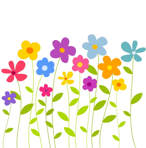 Cartoon flowers Vector Art Stock Images | Depositphotos