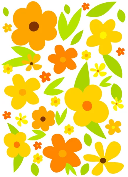 Flower meadow — Stock Vector