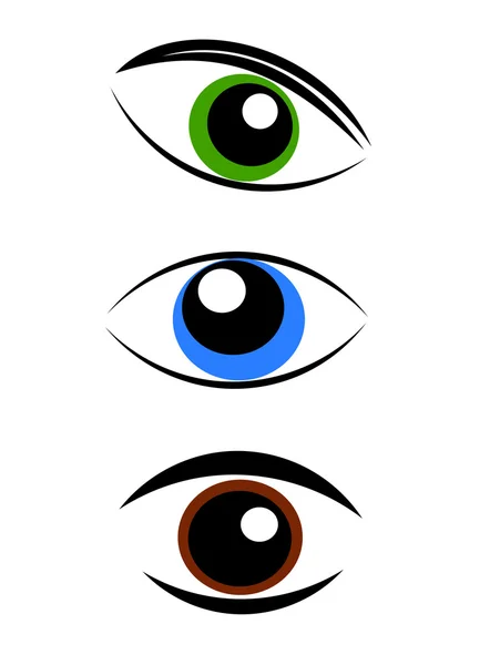 Ögon — Stock vektor