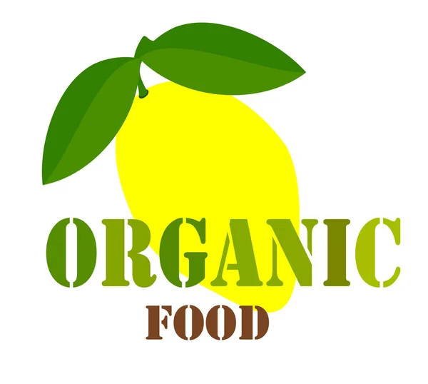 Органічні продукти харчування етикетки — стоковий вектор