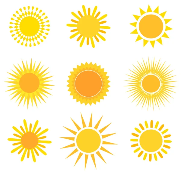 Suns — Stock Vector