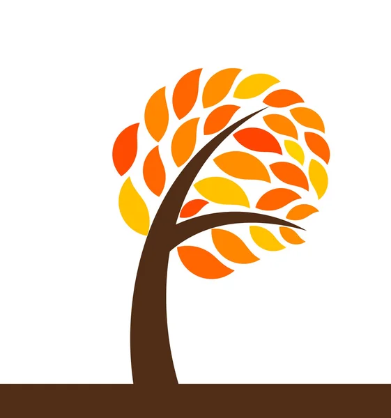Höstens träd — Stock vektor