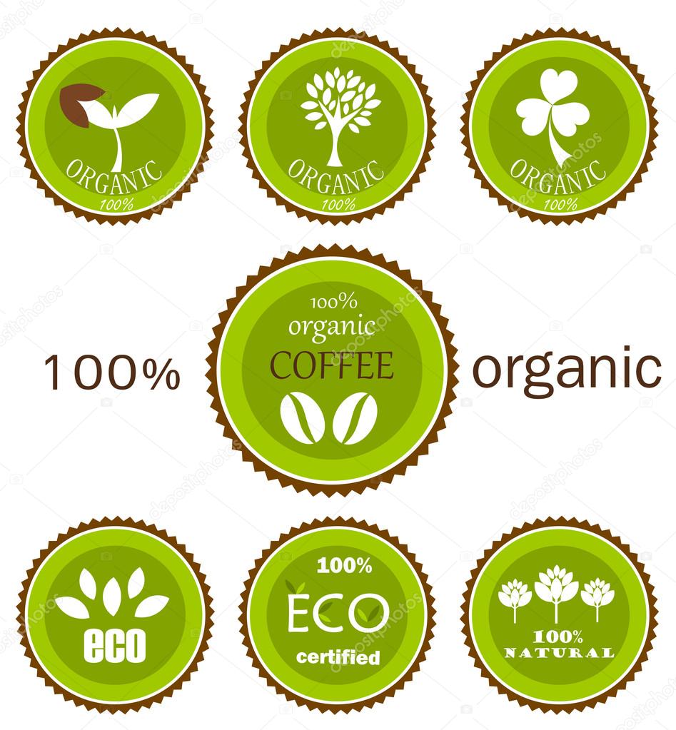 Eco organic labels