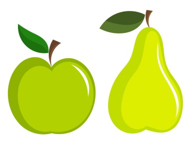 Appe and pear clipart