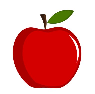 Red apple clipart