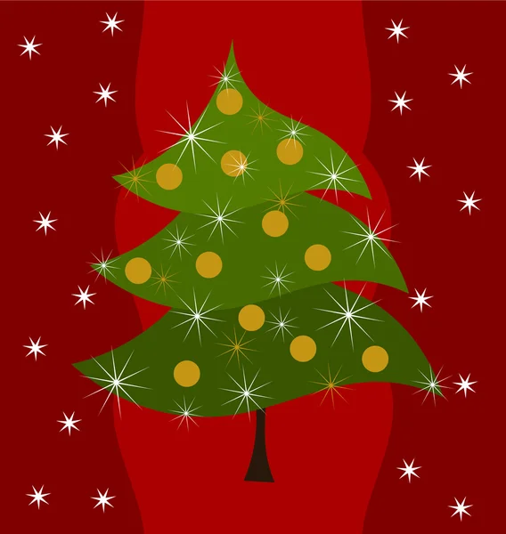 Kerstboom — Stockvector