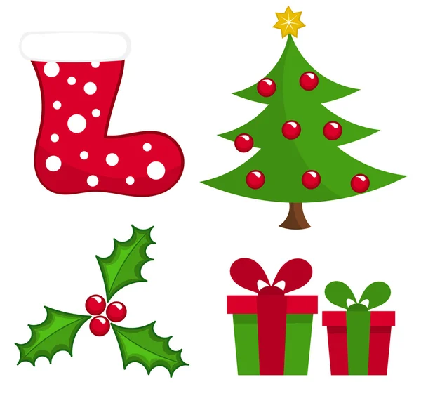 Christmas elements — Stock Vector