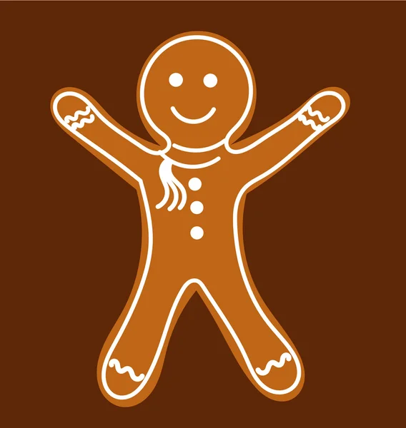 Gingerbread man — Stockvector