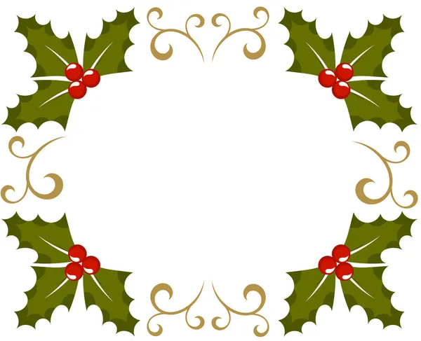 Kerstmis frame — Stockvector