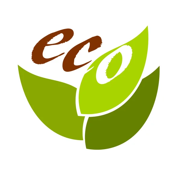 Simbolo ecologico — Vettoriale Stock