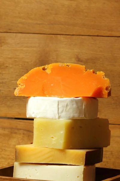 Cheese mimolette and others — Stock Photo, Image