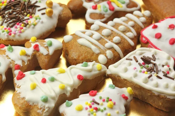 Peperkoek kleurrijke cookies — Stockfoto