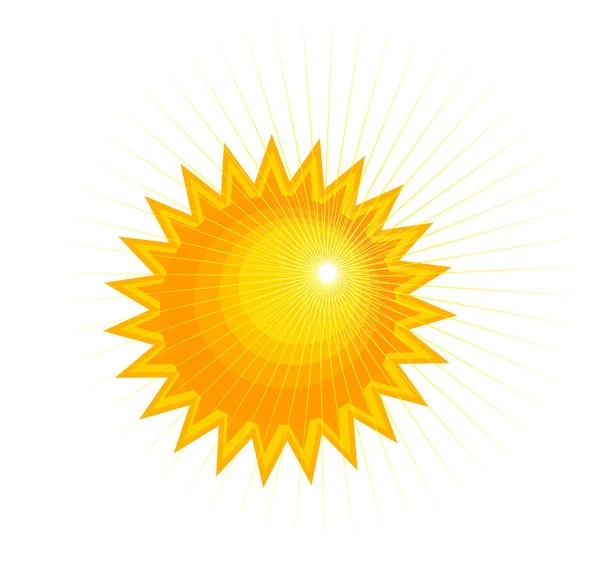 Icône du soleil — Image vectorielle