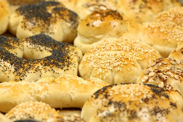 Rolls with seeds — Stock Photo, Image