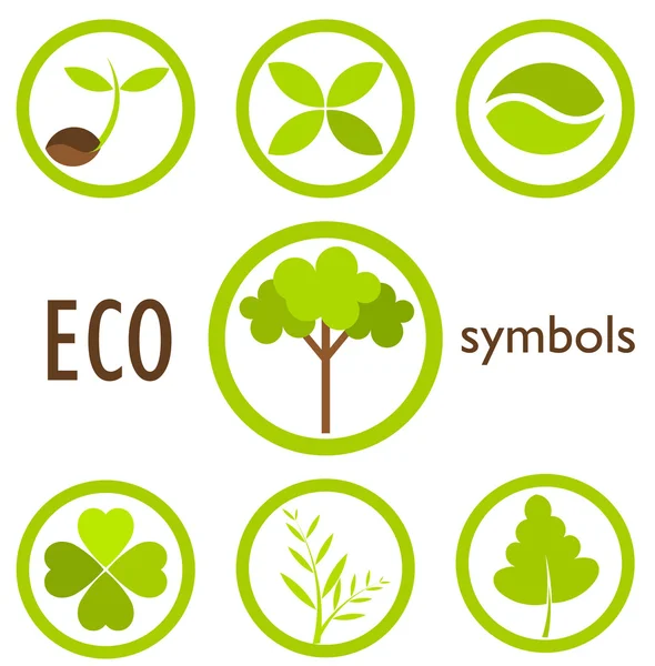 Eco symbols — Stock Vector